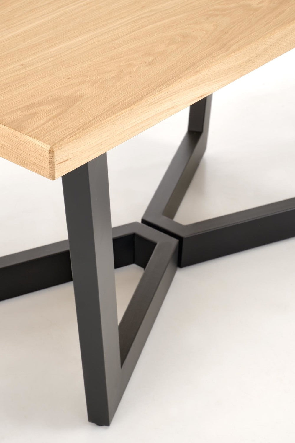 Galds Massi 2 160/90/77 cm ozols/melns - N1 Home