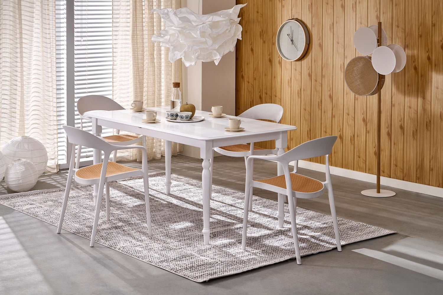 Galds Nelsi 160/90/76 cm balts - N1 Home