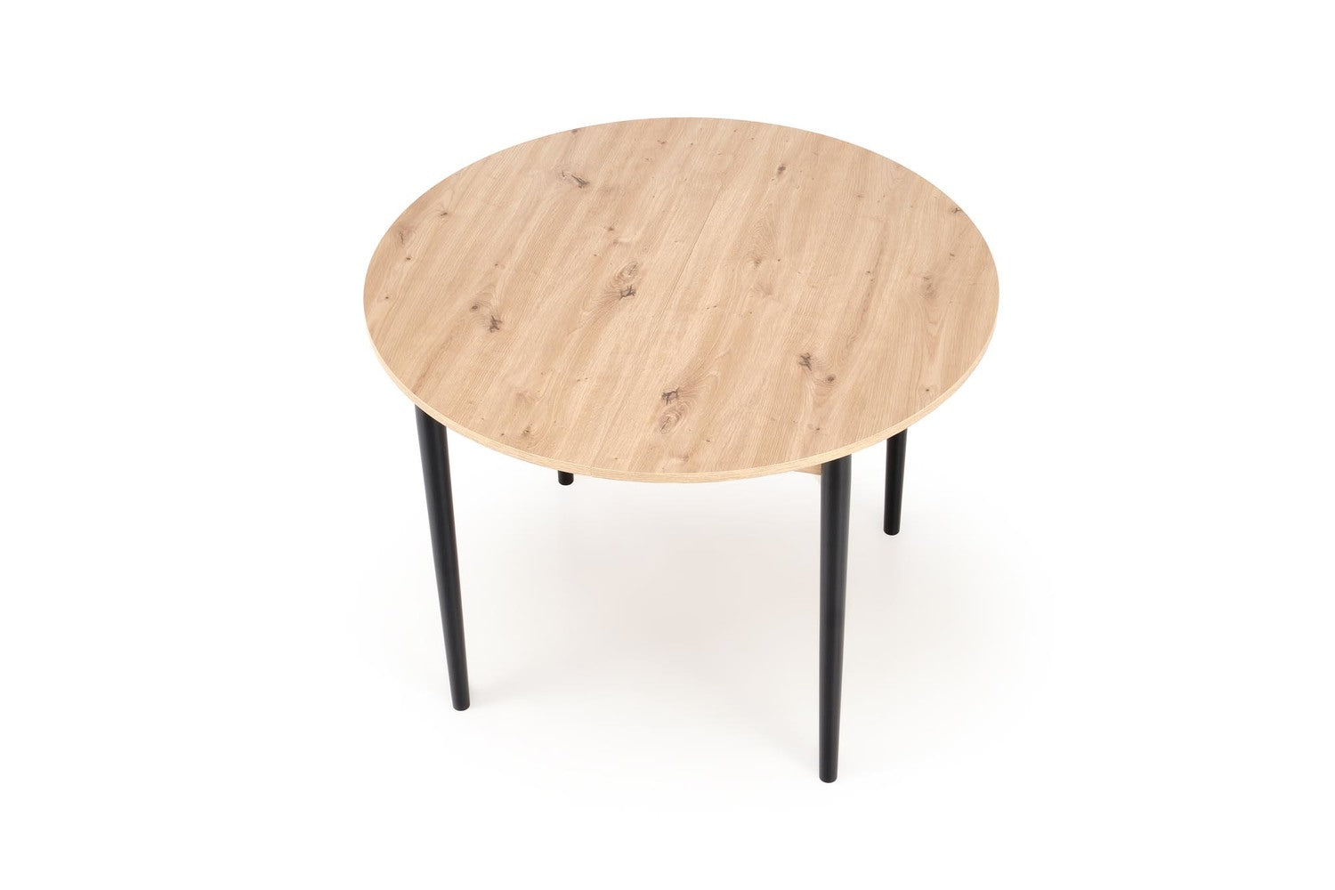 Galds Pivols 102/102/75 cm amatnieciskais ozols/melns - N1 Home