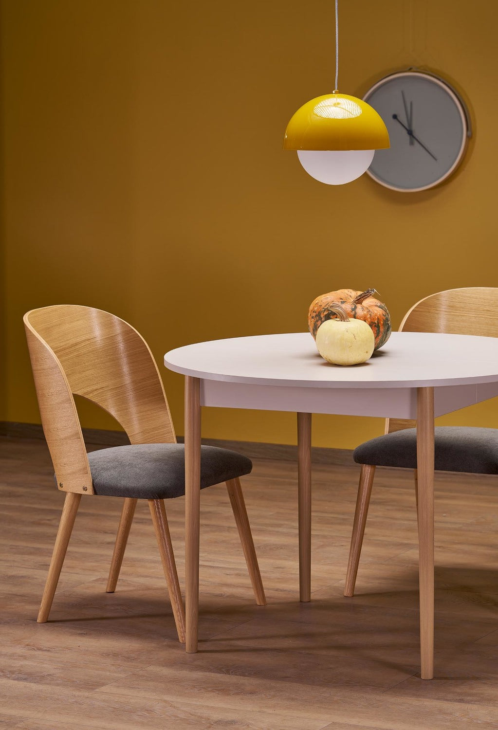 Galds Pivols 102/102/75 cm kašmirs/dabīgs - N1 Home