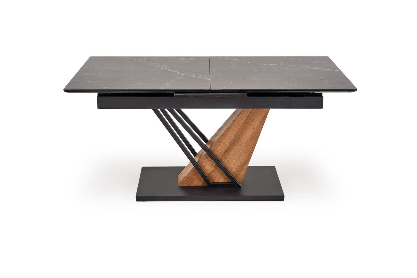 Galds Volans 160/90/67 cm melns marmors/ozols