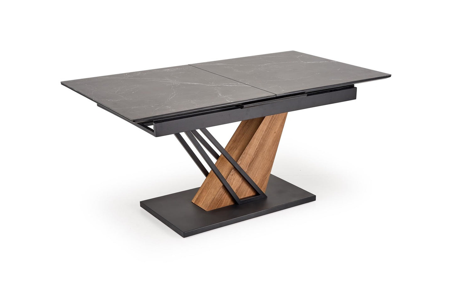 Galds Volans 140/90/67 cm melns marmors/ozols