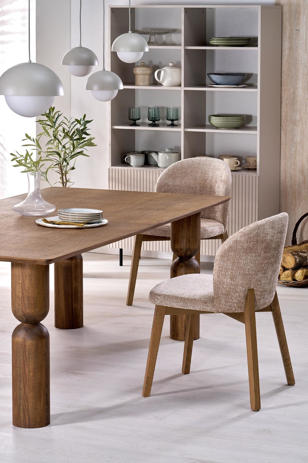 Krēsls Noria 86/48/56/50 cm ozols/bešs - N1 Home