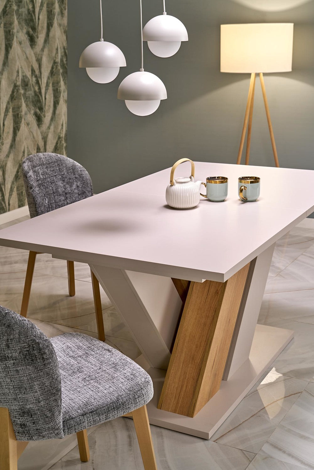 Krēsls Noria 86/48/56/50 cm ozols/pelēks - N1 Home