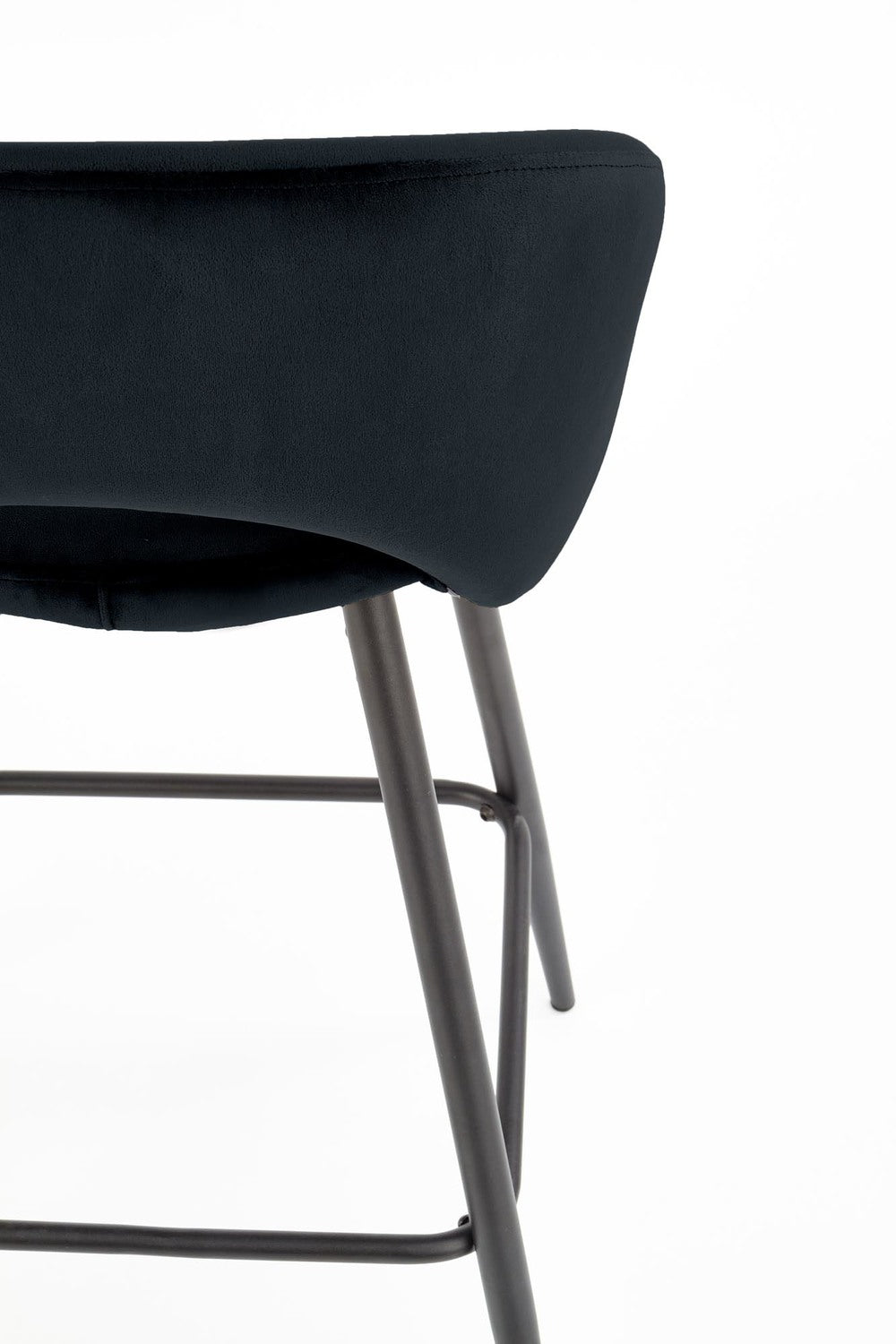 Bāra krēsls Knox 48/49/89/65 cm melns - N1 Home