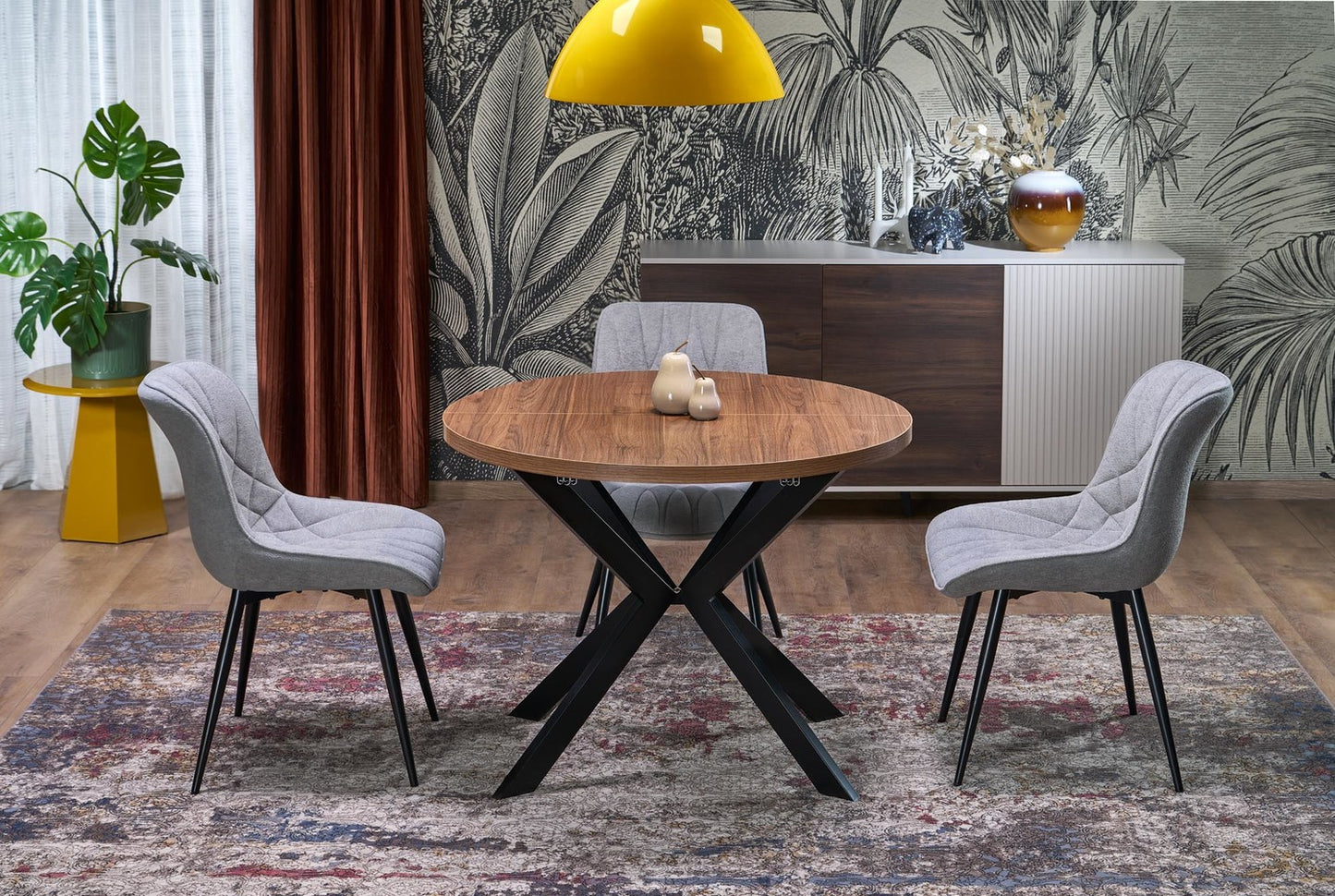 Krēsls Kono 47/63/85/48 cm pelēks - N1 Home