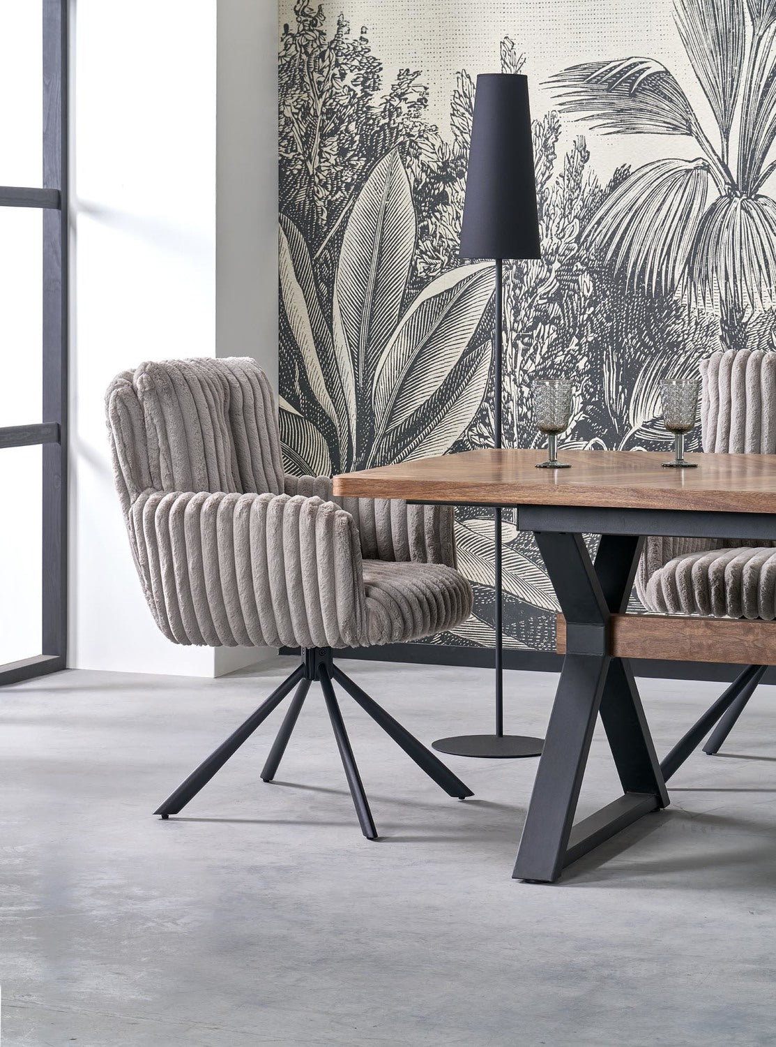 Krēsls Lido 62/68/93/52 cm pelēks - N1 Home