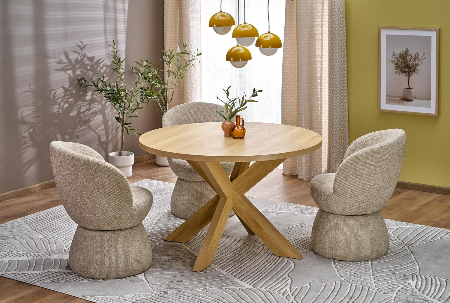 Krēsls Stoms 63/62/82/48 cm brūns - N1 Home