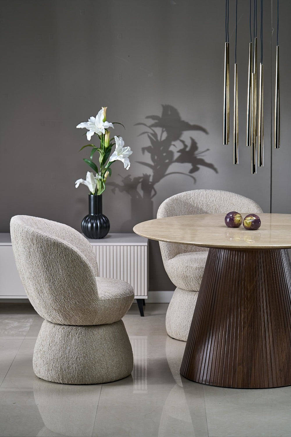 Krēsls Stoms 63/62/82/48 cm brūns - N1 Home