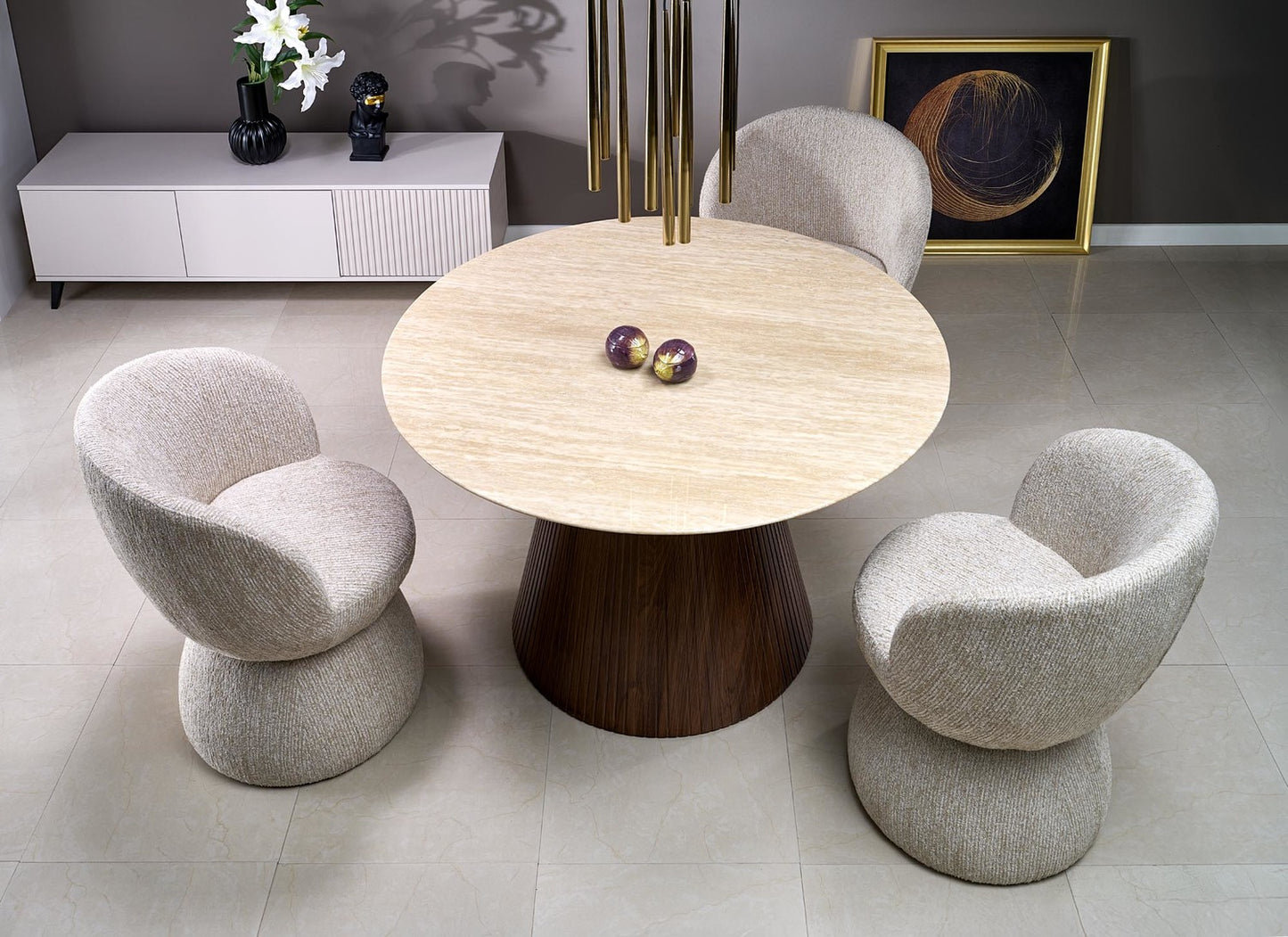 Krēsls Stoms 63/62/82/48 cm brūns - N1 Home