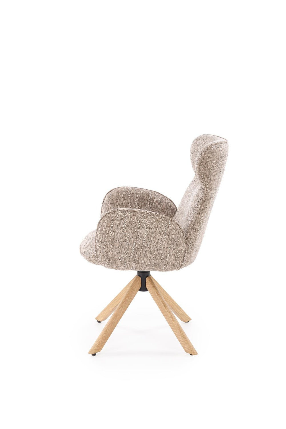 Krēsls Riest 63/64/93/50 cm tumši bēšs/ozols - N1 Home