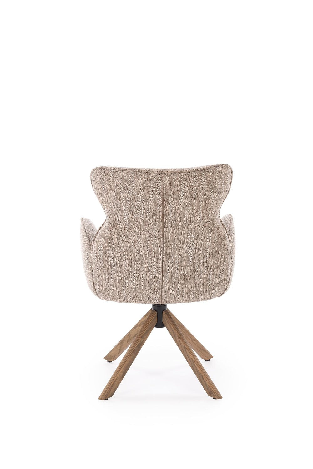 Krēsls Riest 63/64/93/50 cm tumši bēšs/ gaišs valrieksts - N1 Home