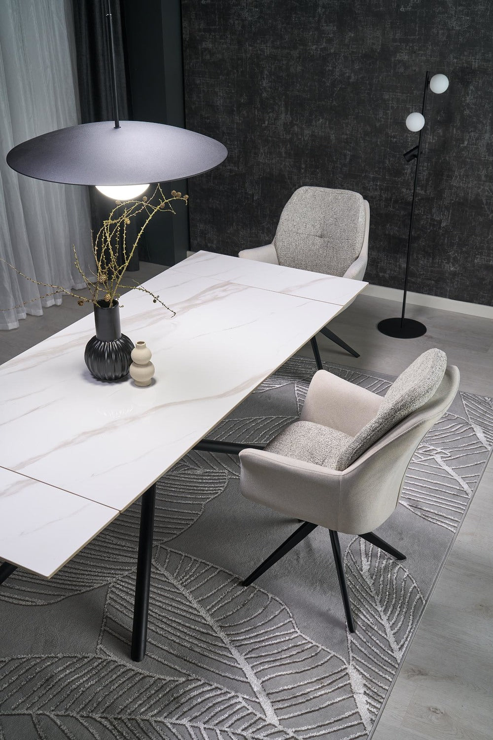 Krēsls Nuovo 65/73/94/50 cm pelēks - N1 Home