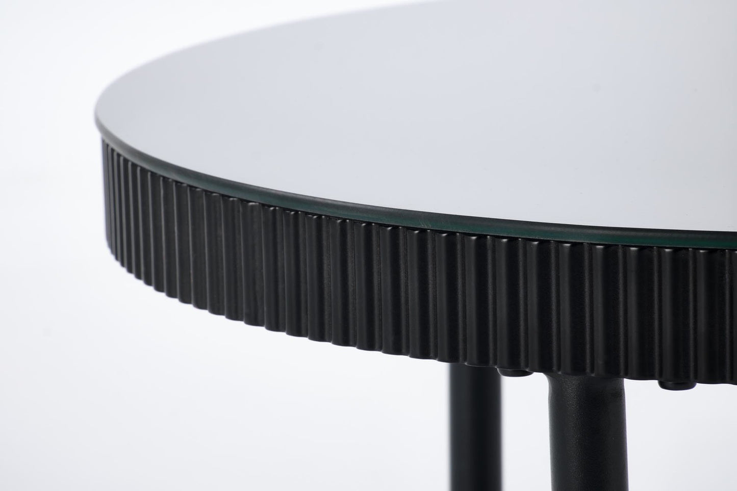 Kafijas galds Kosmo 80/45; 60/30 cm melns - N1 Home