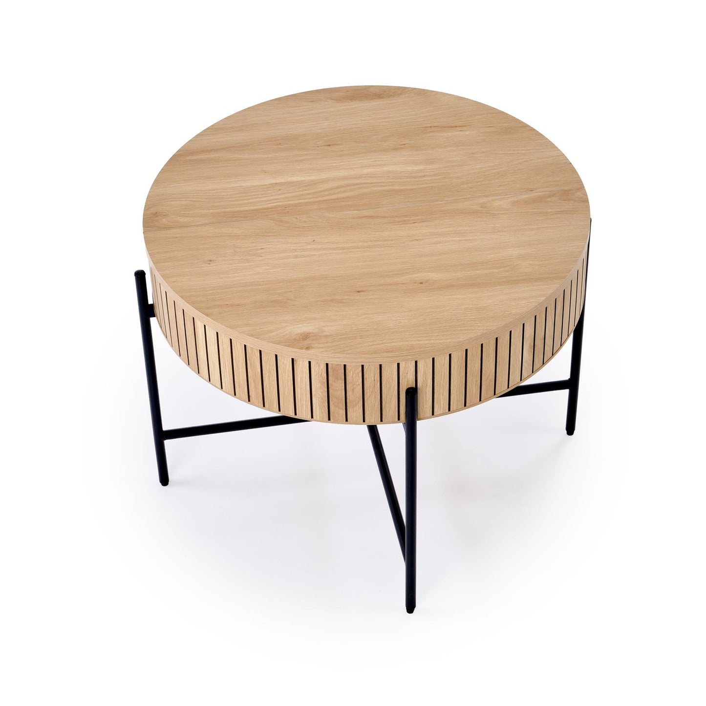 Kafijas galds Dans (2) 67/50 cm un 40/36 cm dabīgs/melns - N1 Home