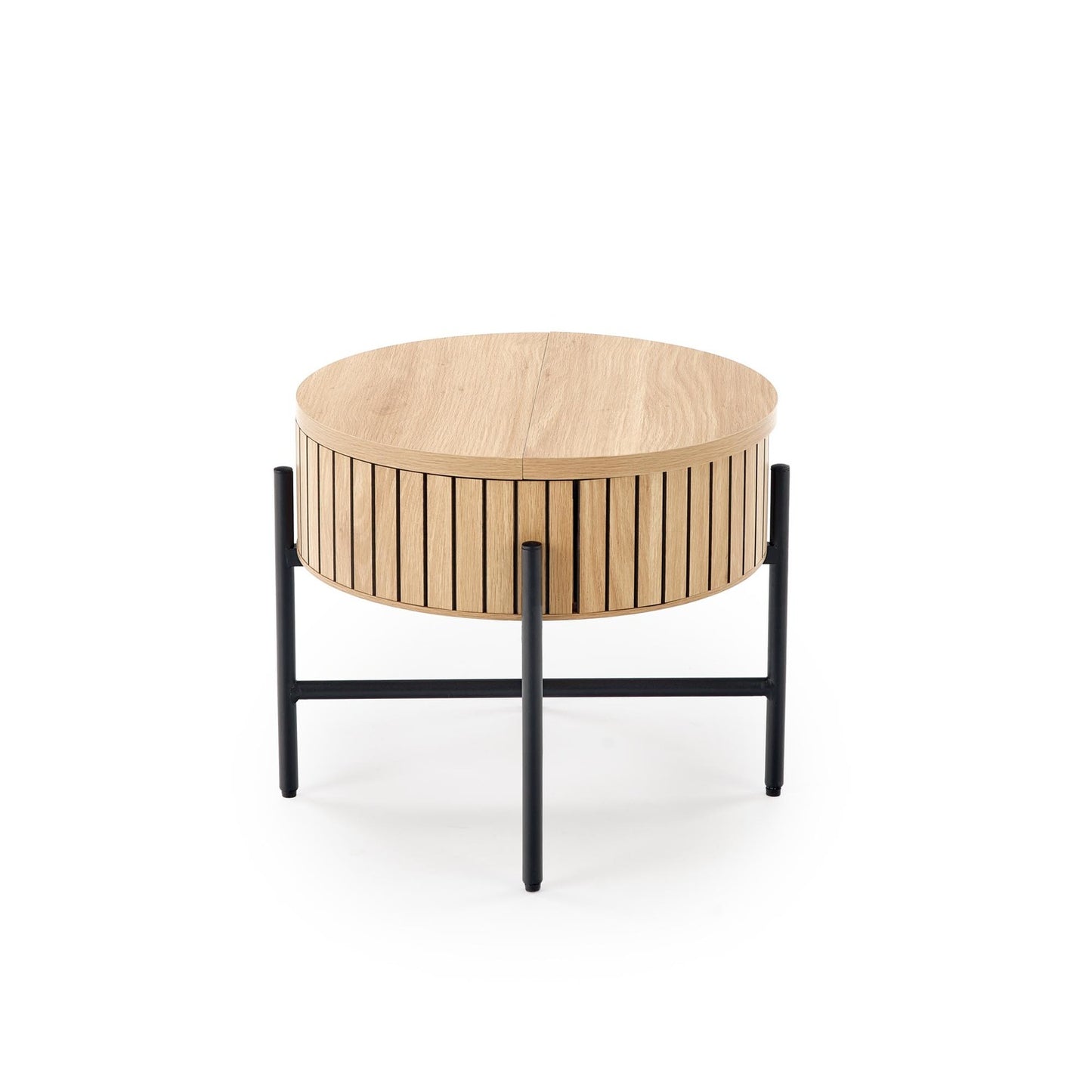 Kafijas galds Dans (2) 67/50 cm un 40/36 cm dabīgs/melns - N1 Home