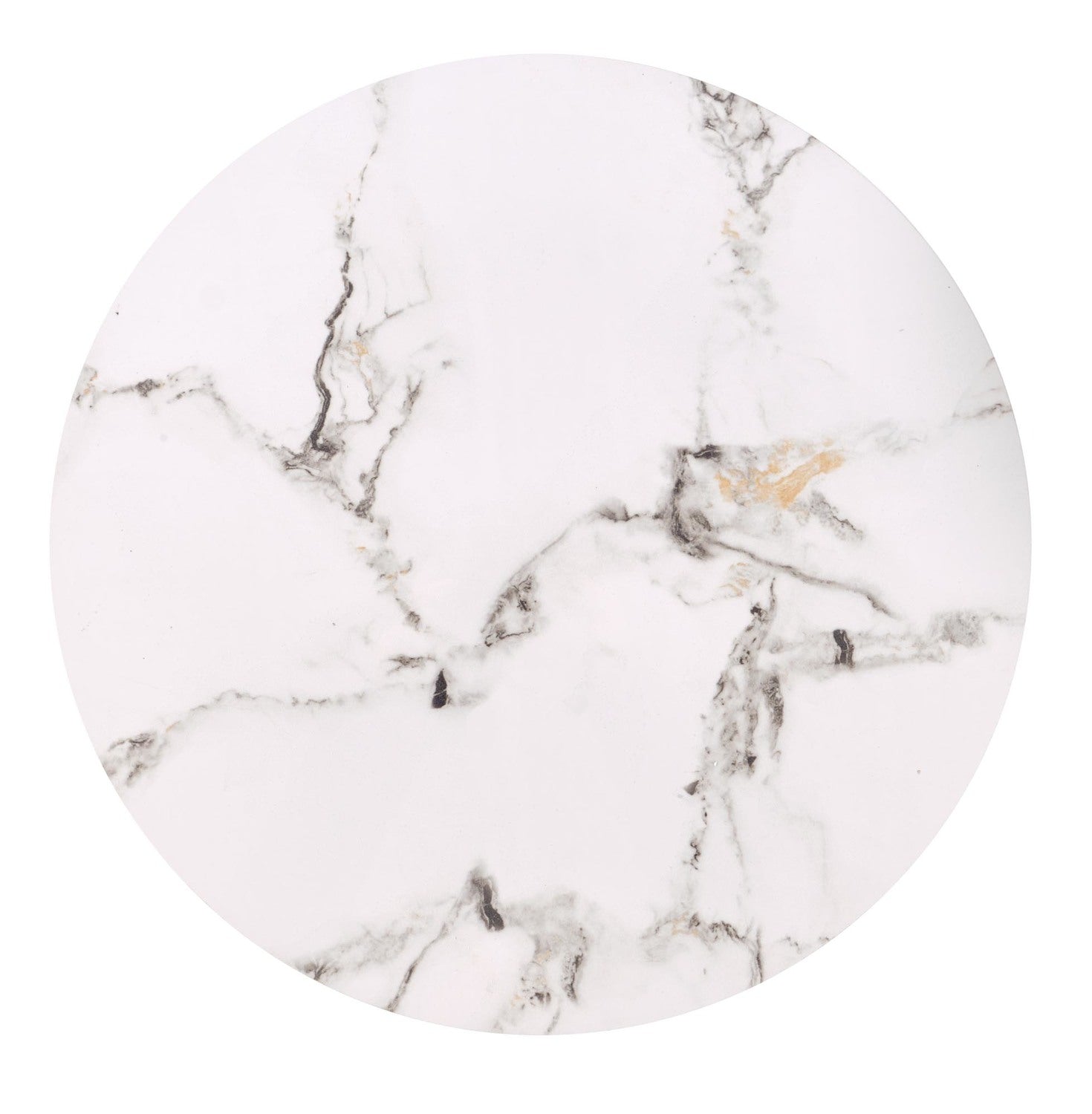 Kafijas galds (2) Fati 63/50 cm un 48/43 cm balts marmors/melns - N1 Home