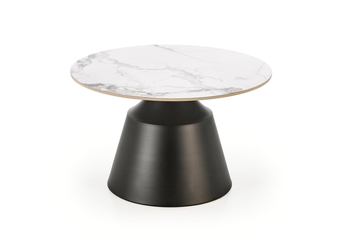 Kafijas galds(2) Magis 70/43 un 50/48 cm balts marmors/melns - N1 Home