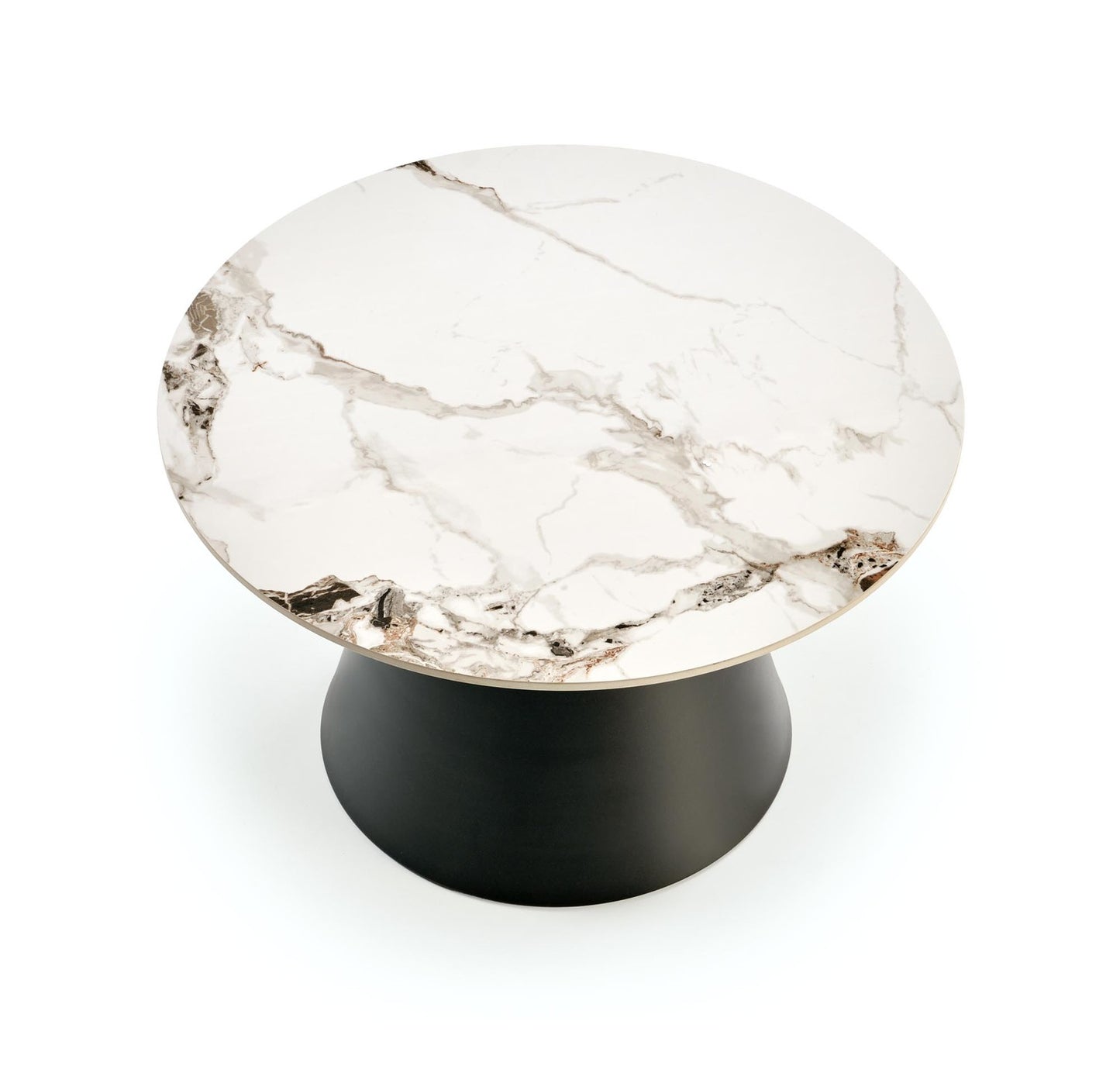 Kafijas galds(2) Magis 70/43 un 50/48 cm balts marmors/melns - N1 Home