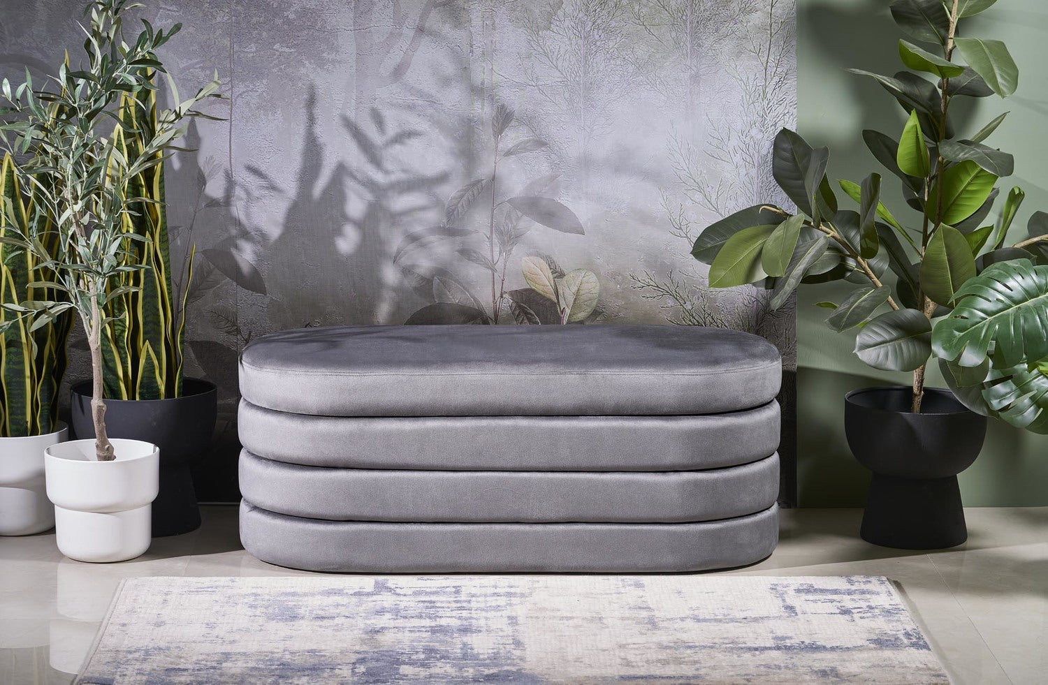 Pufs Kalipi 110/46/42 cm pelēks - N1 Home