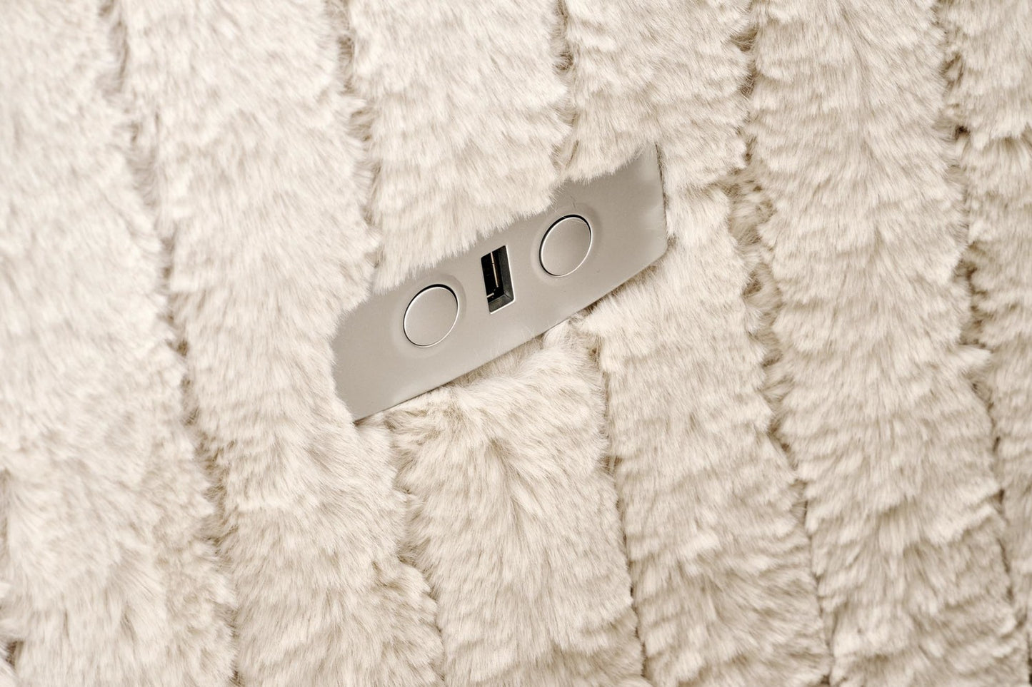 Krēsls Pegals 110/100–170/108–81/45 cm bēšs