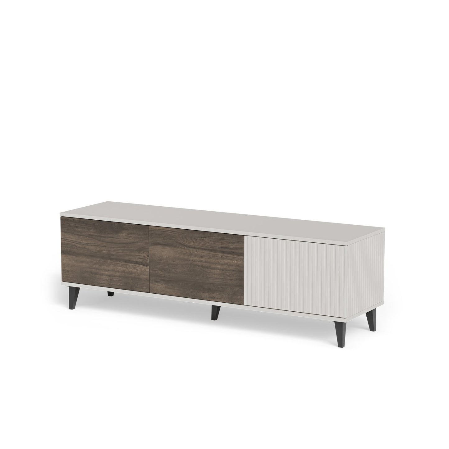 TV skapis Berlin 150;180;200/40/47;52 cm kašmirs/valrieksts - N1 Home