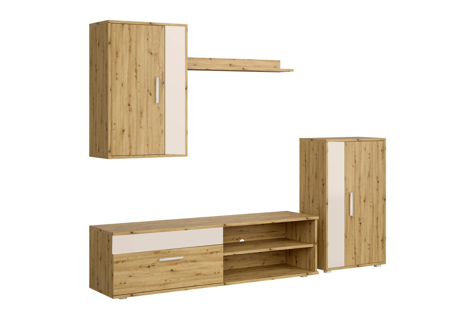 Mēbeļu komplekts Bensi 190 cm Artizan ozols/kašmirs - N1 Home