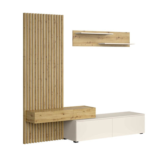 Mēbeļu komplekts Karmina 210 cm Artizan ozols/kašmirs