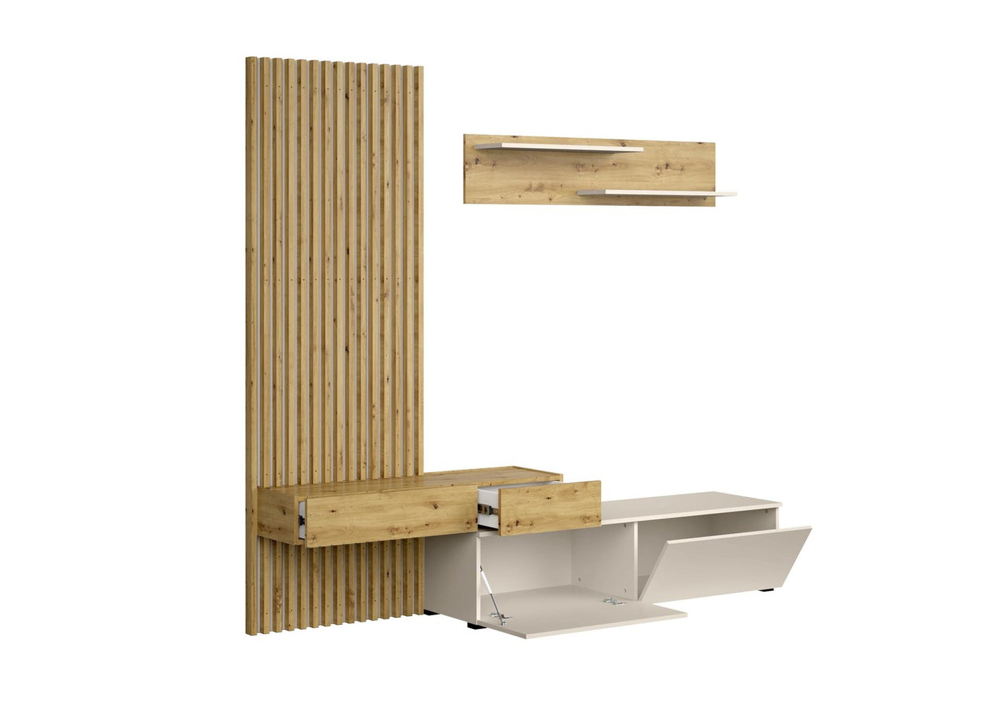 Mēbeļu komplekts Karmina 210 cm Artizan ozols/kašmirs