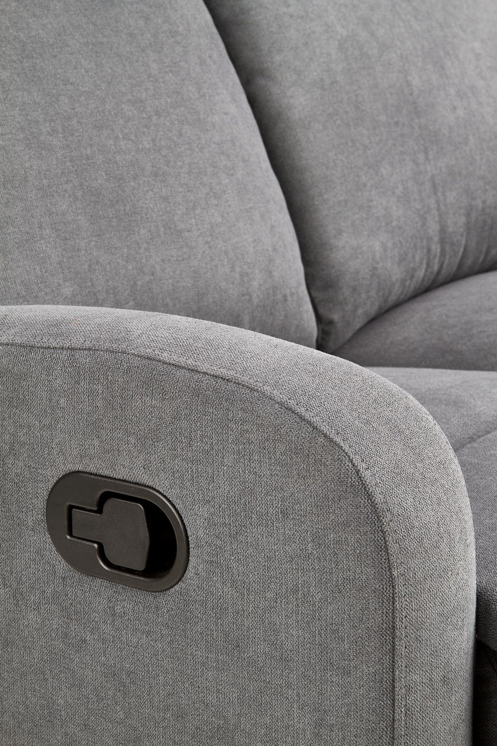 Dīvāns Osals 128/95-158/100-79/49 cm pelēks - N1 Home