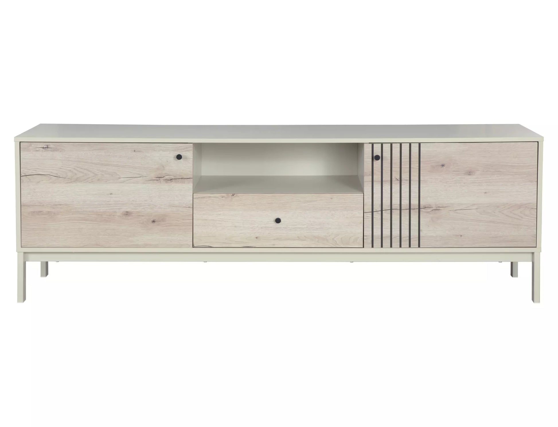 TV skapis Frosi 40/180/58 cm ozols/netīri balta - N1 Home