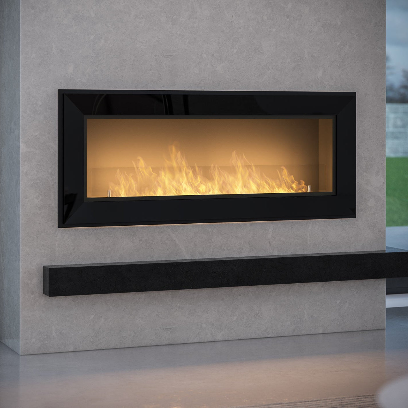 Biokamīns Frams 1200 120/49/20 cm melns - N1 Home