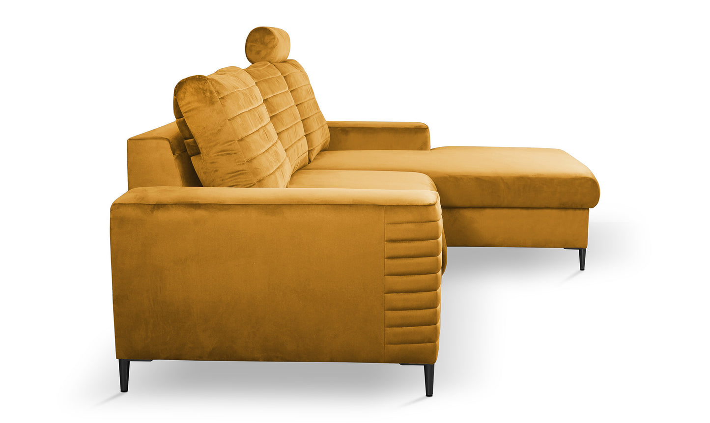 Dīvāns Colis 252/117,5/165 cm mustard - N1 Home