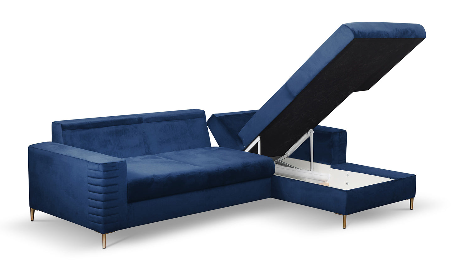 Dīvāns Colis 252/117,5/165 cm navy - N1 Home