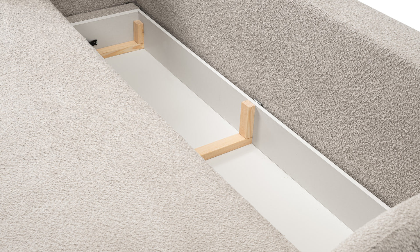 Dīvāns Oli 238/86,5/101 cm bēšs - N1 Home