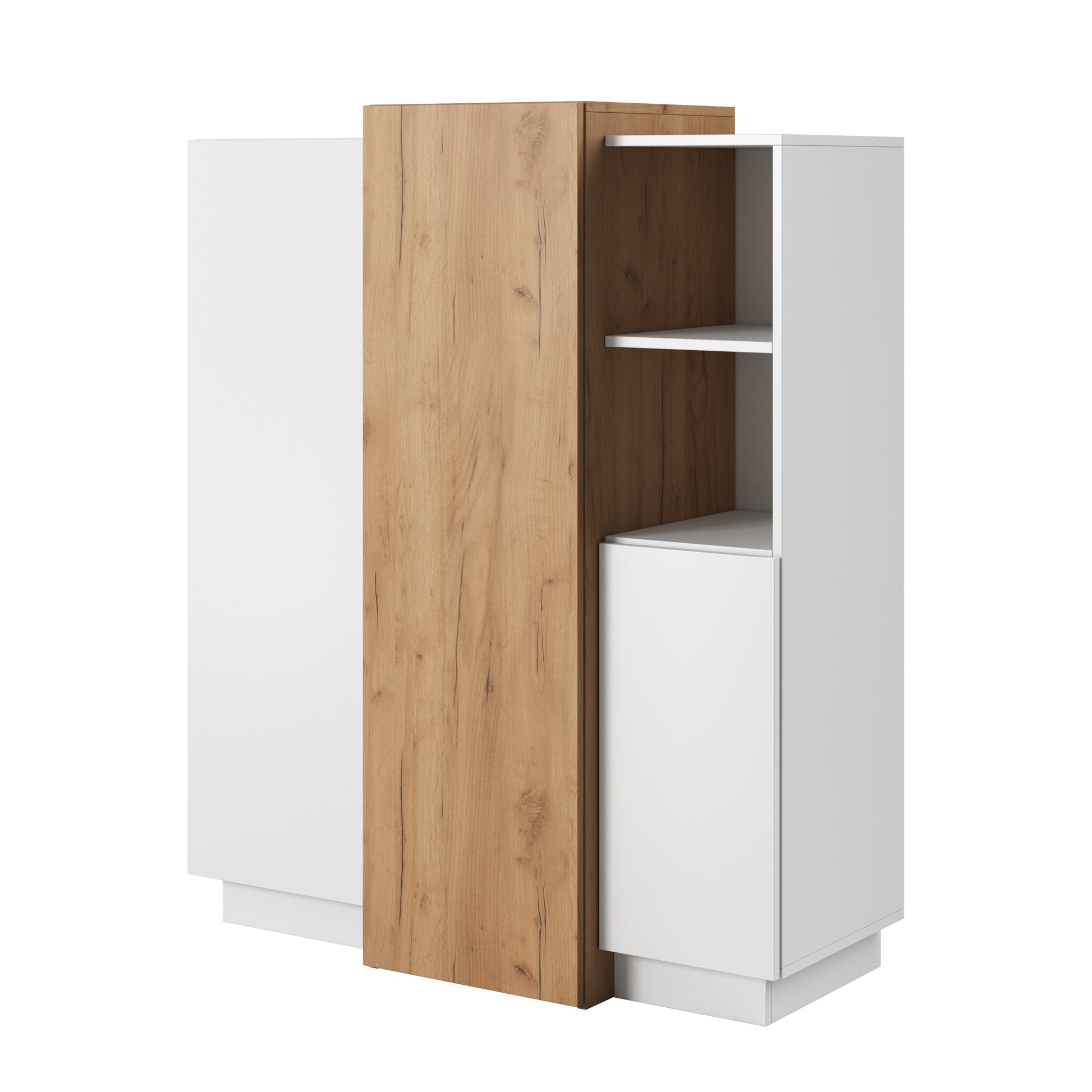 Kumode 3Dot 110/133,5/45 cm balts/ozols - N1 Home