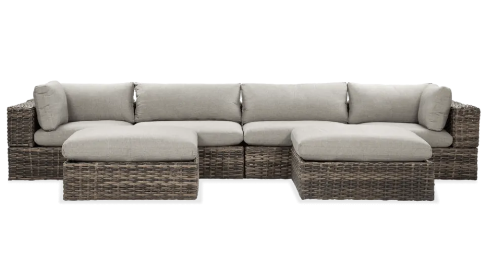 Dārza dīvāns Russe Kafe pelēks - N1 Home