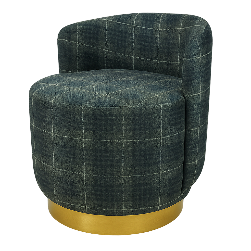 Krēsls Hiltas 69/61/59 cm pelēks/zils