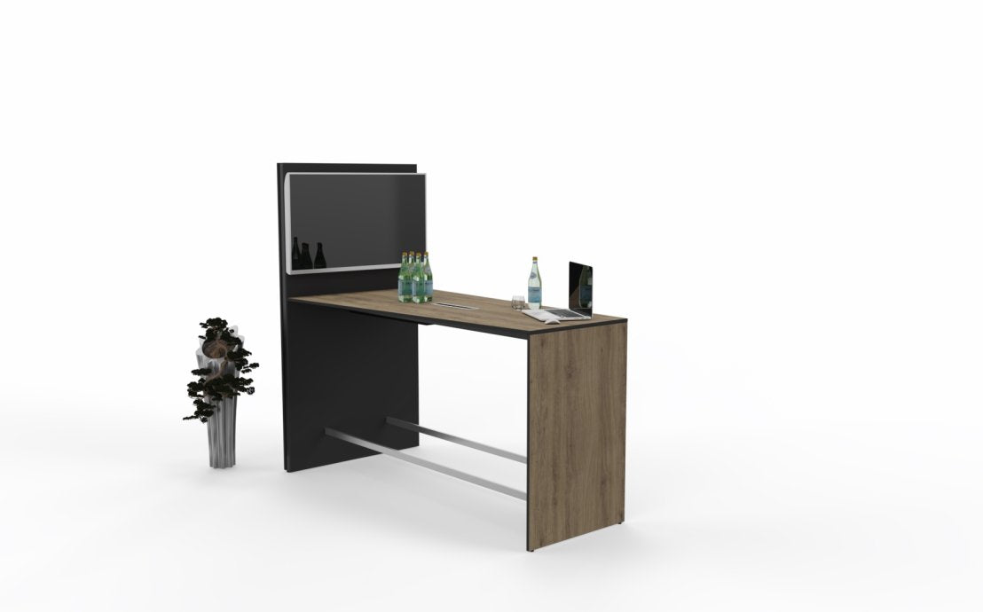 Galds IdisA 168-248/110/100 cm Valriekstu brūna STD17/melns - N1 Home