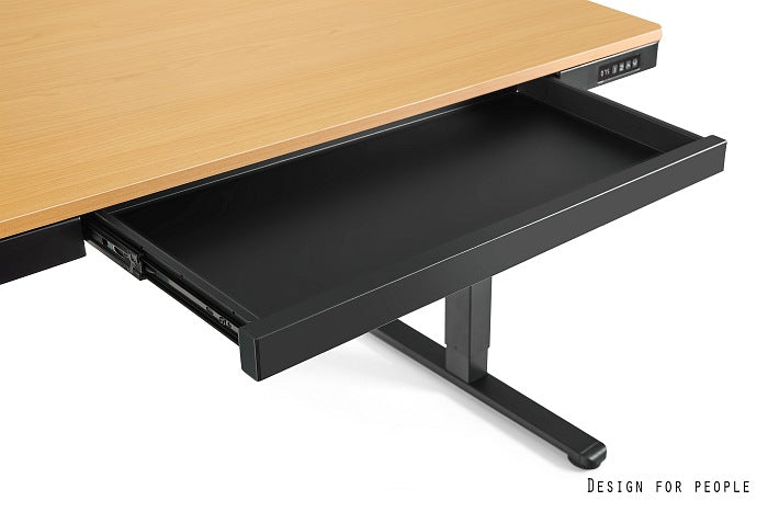 Galds Veros 120/60 cm ozols/melns - N1 Home