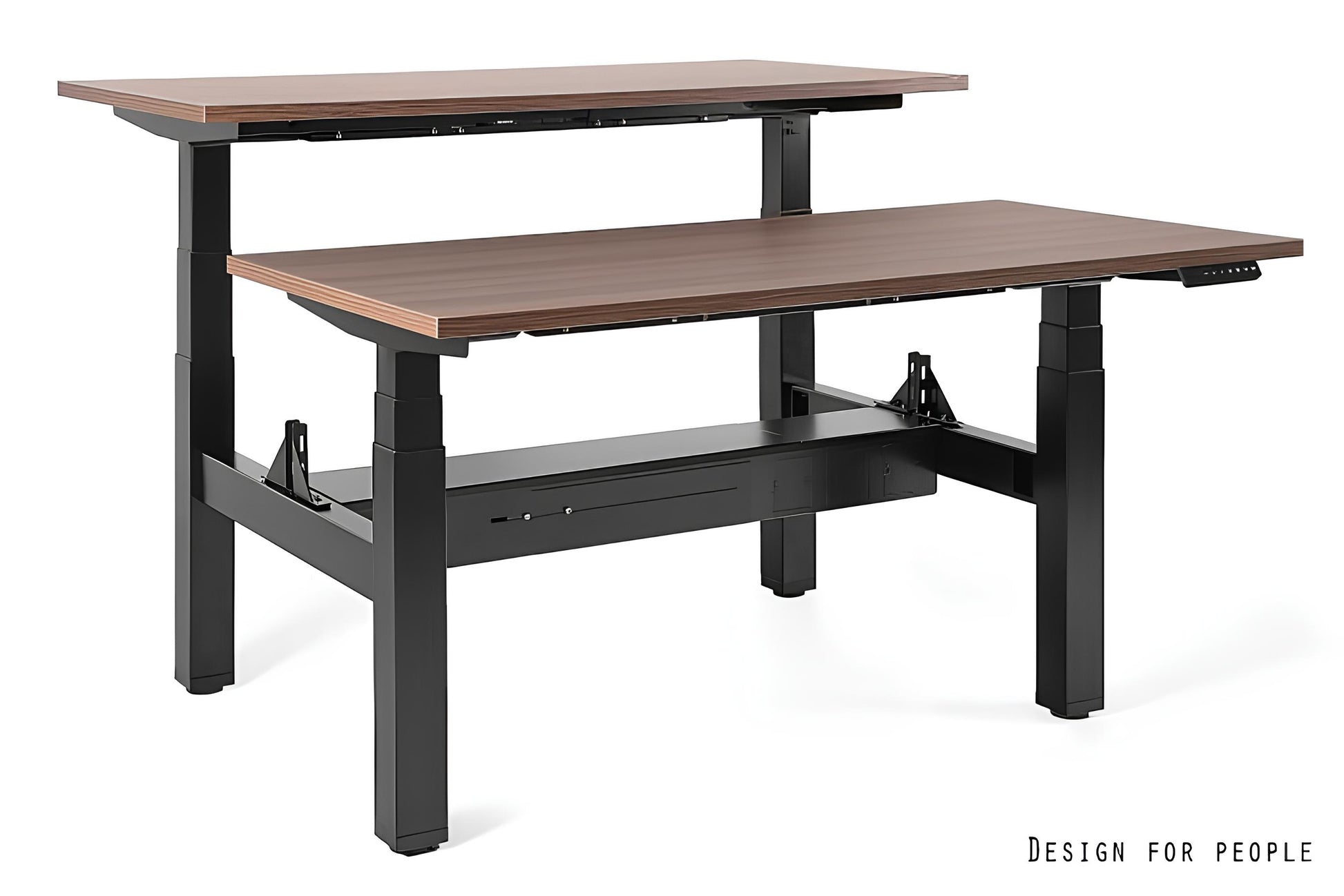 Galds Fino double 140/149,5 cm melns/valrieksts - N1 Home