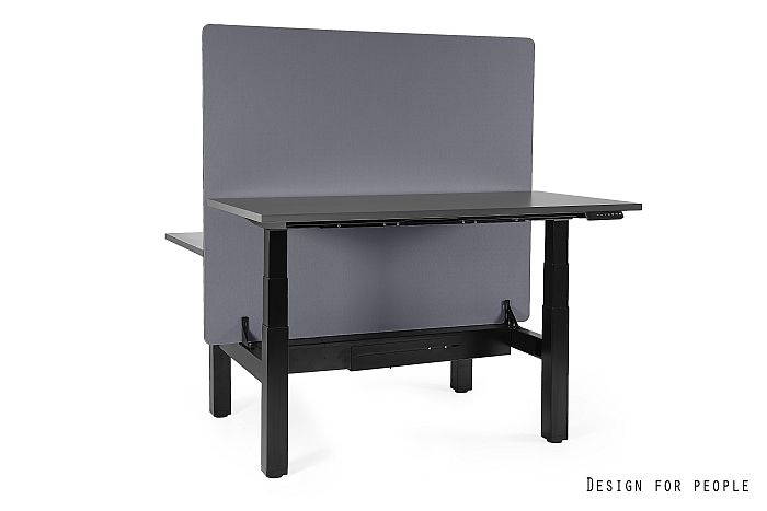 Galds Fino double 140/149,5 cm melns/antracīts - N1 Home