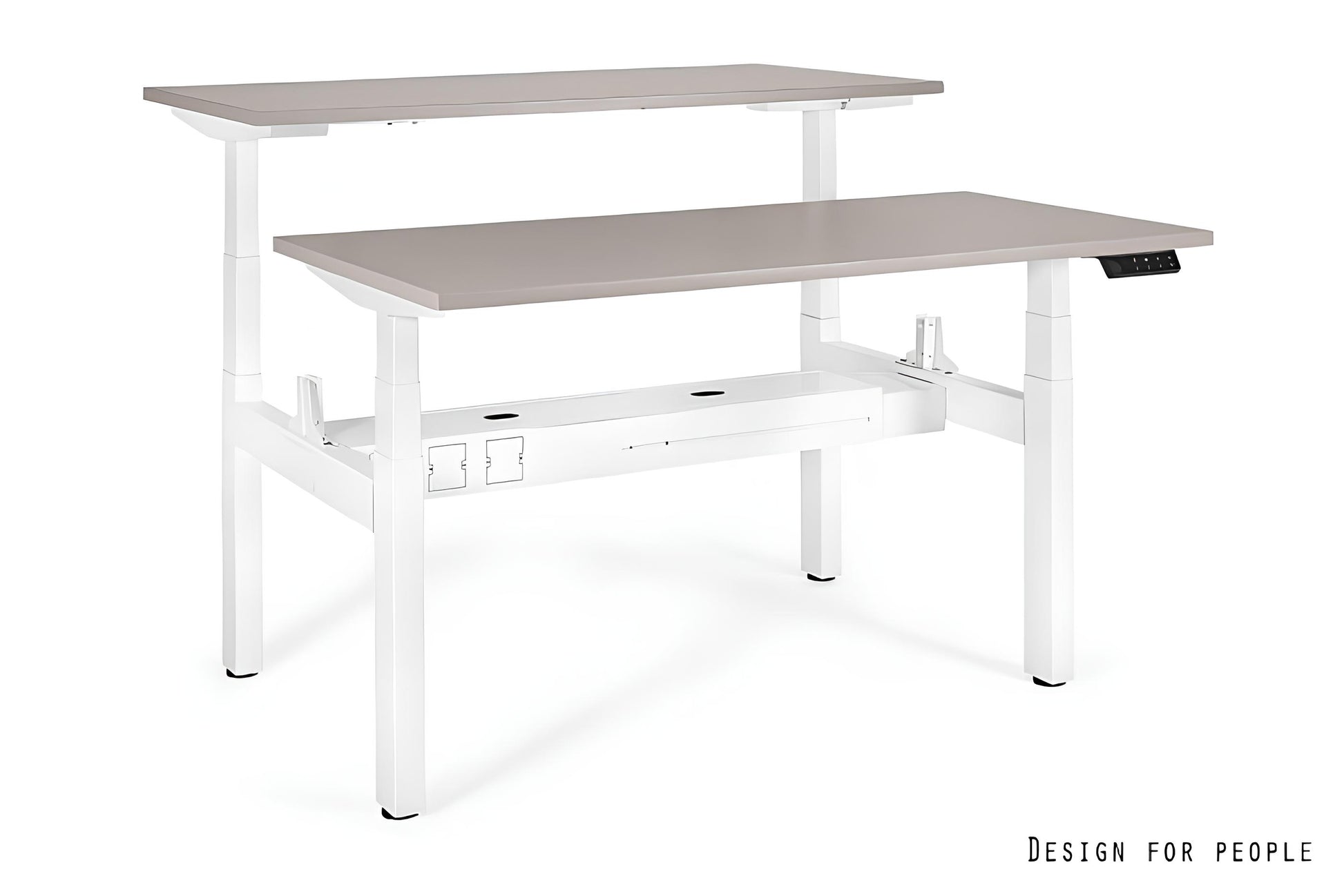 Galds Aktiva II 140; 160/70 cm balts/bēšs - N1 Home