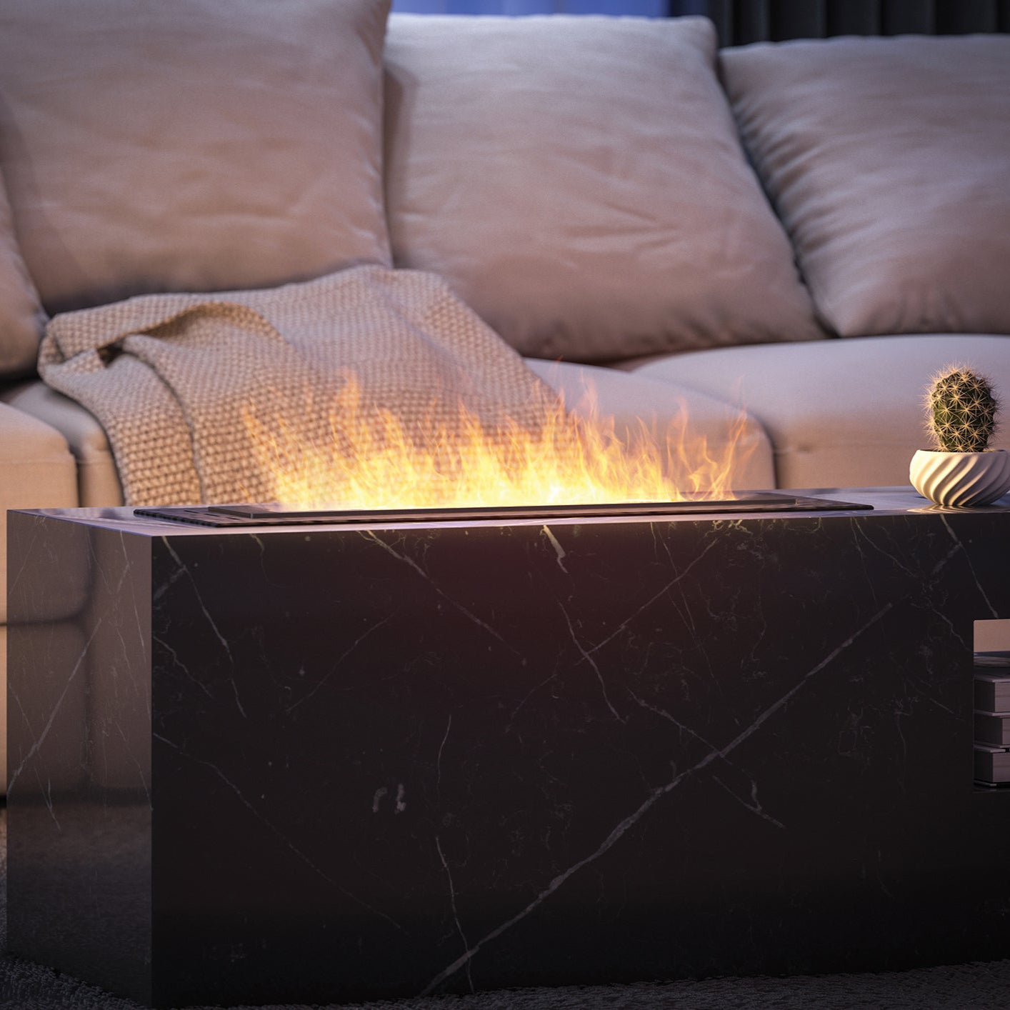 Biokamīns Inbo 600 60/20/5 cm melns - N1 Home