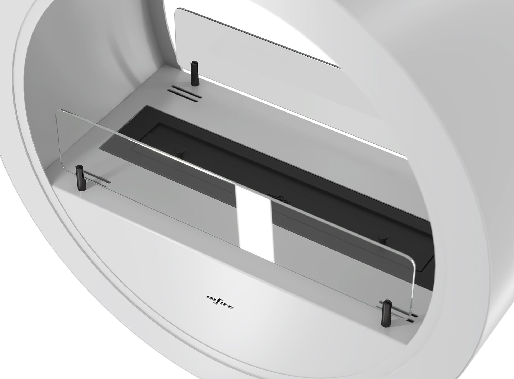 Biokamīns Incyrc 2side 218/70/35 cm balts - N1 Home