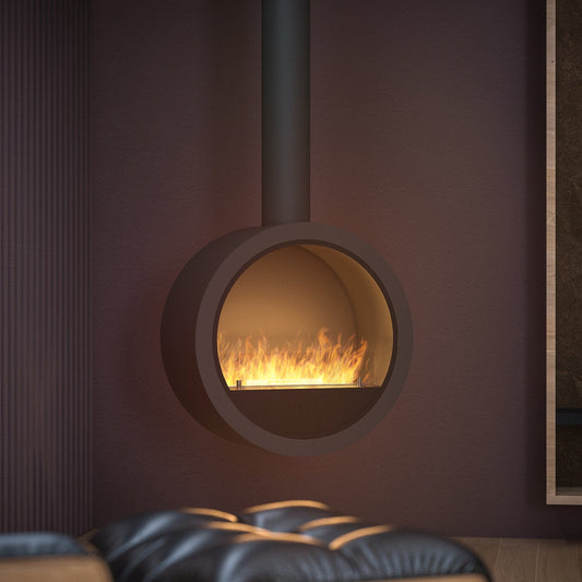 Biokamīns Incyrk 70/35/150 cm tumši brūns - N1 Home