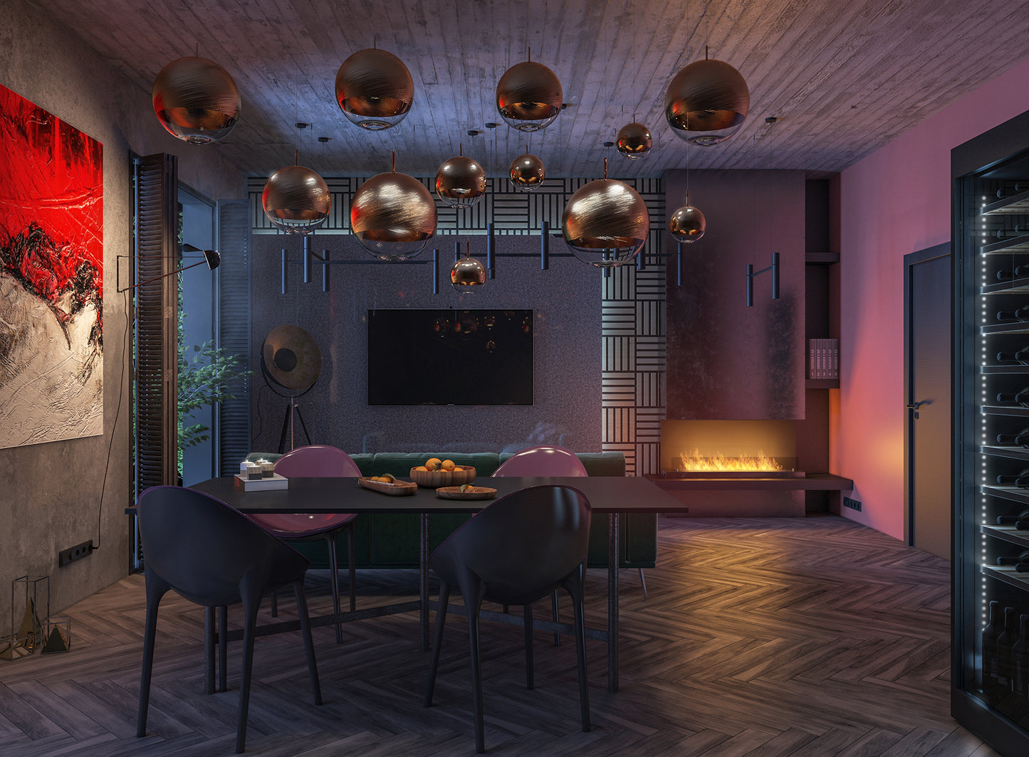 Biokamīns INSI C 1. versijas 80/45/25; 100/45/25; 120/45/25 cm melns - N1 Home