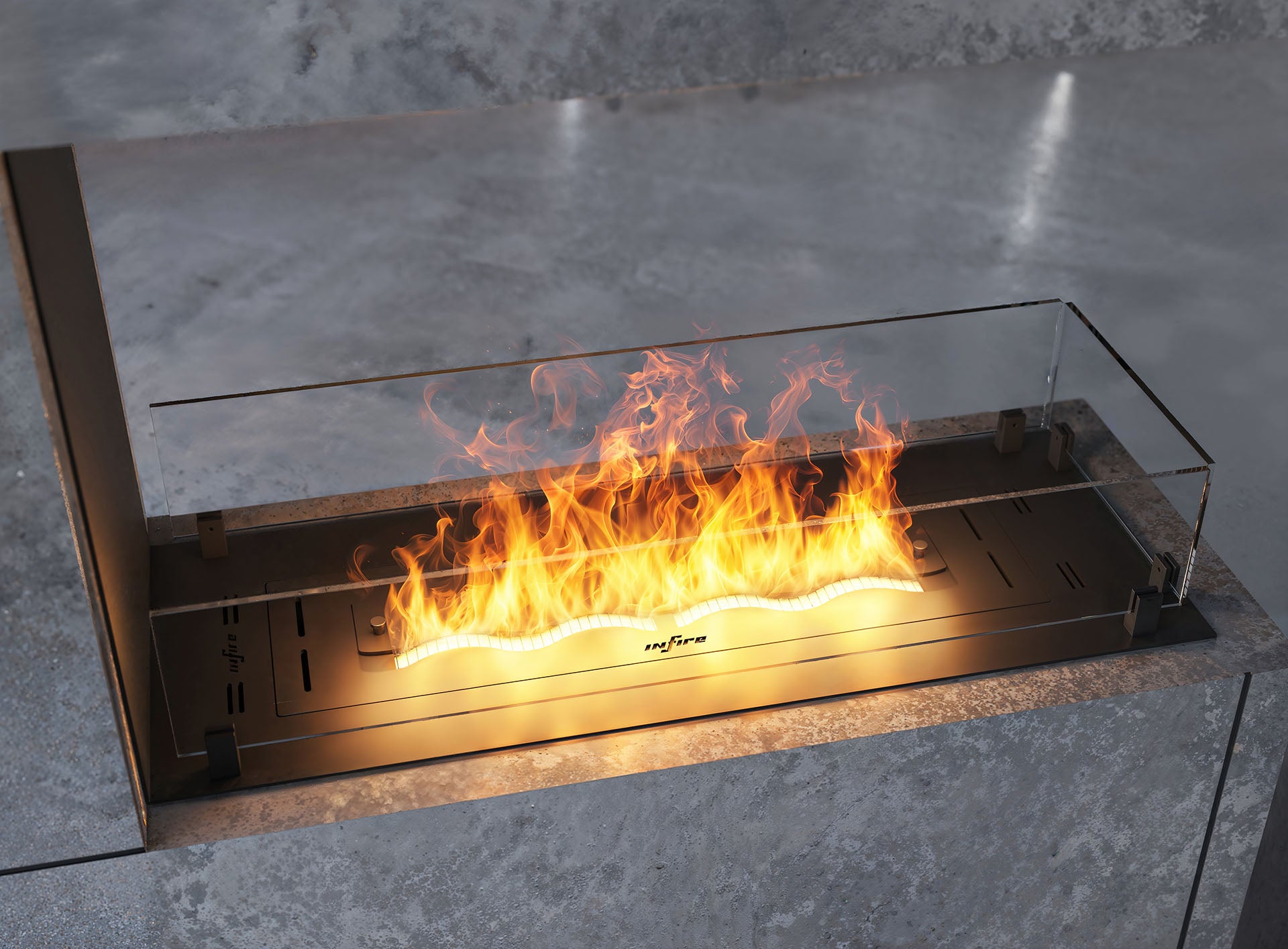 Biokamīns Utli Slim 80/30/60; 100/30/60 cm melns - N1 Home