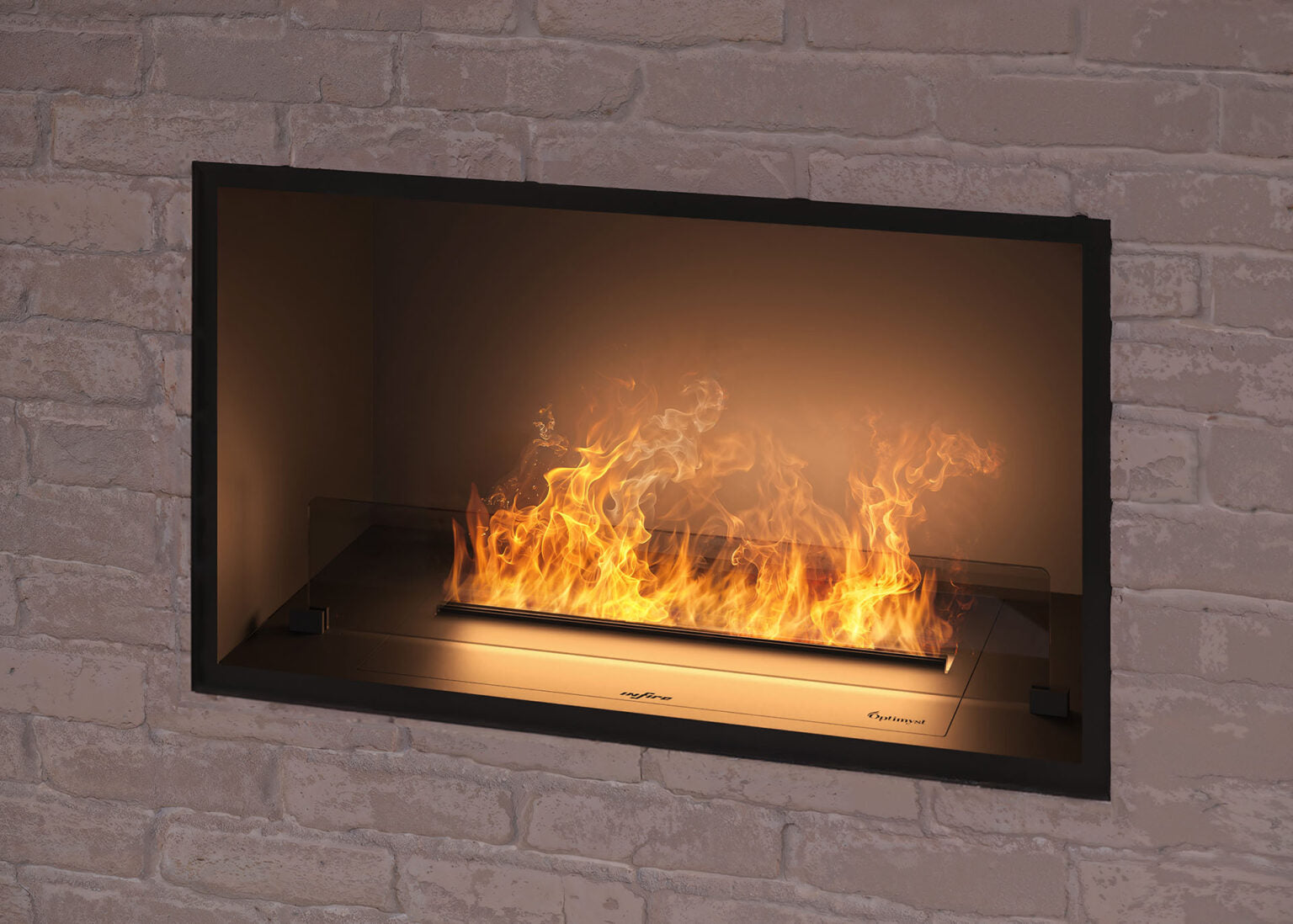 Elektriskais kamīns Invap inside 80/45/40 cm melns - N1 Home