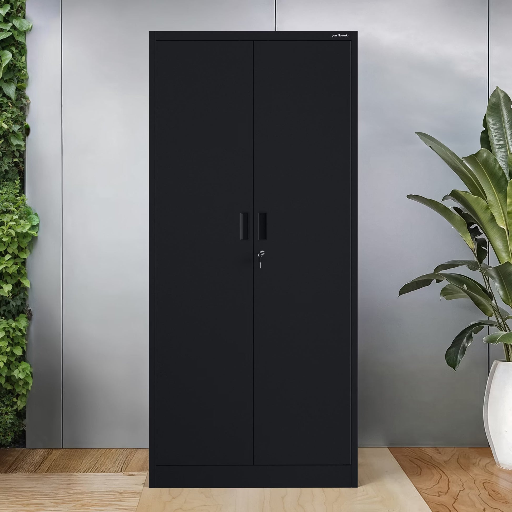 Skapis Yan kompakts 175/80/40 cm melns - N1 Home